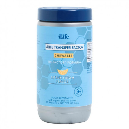 TRANSFER FACTOR TRI FACTOR MASTICABLE CITRICO 90 TAB 4 LIFE