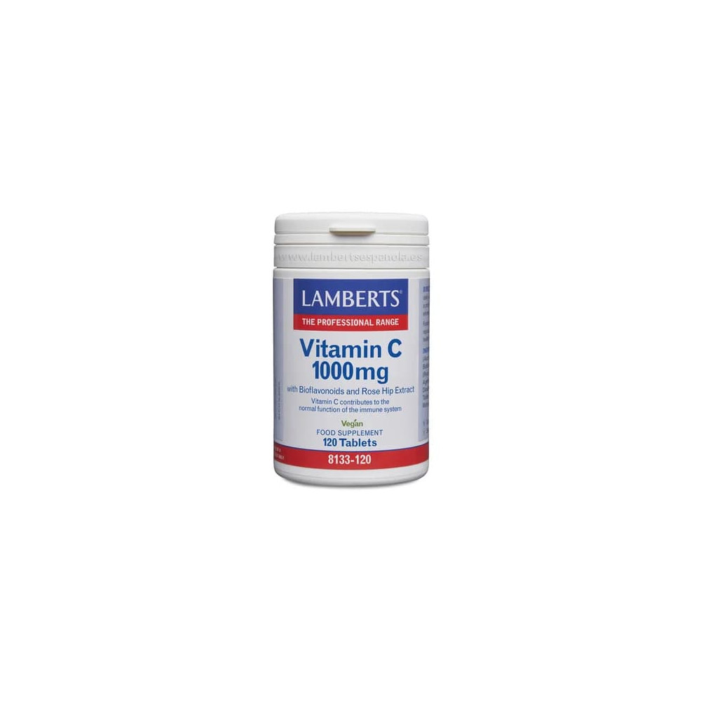 VITAMINA C 1000MG CON BIOFLAVONOIDES 120 COMP LAMBERTS