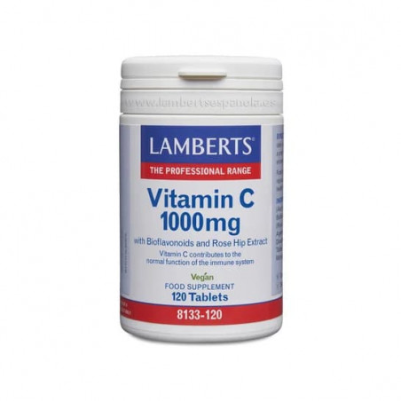 VITAMINA C 1000MG CON BIOFLAVONOIDES 120 COMP LAMBERTS