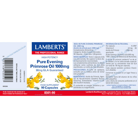 PRIMULA (EVENING PRIMROSE) 1000 MG 90 CAP LAMBERTS