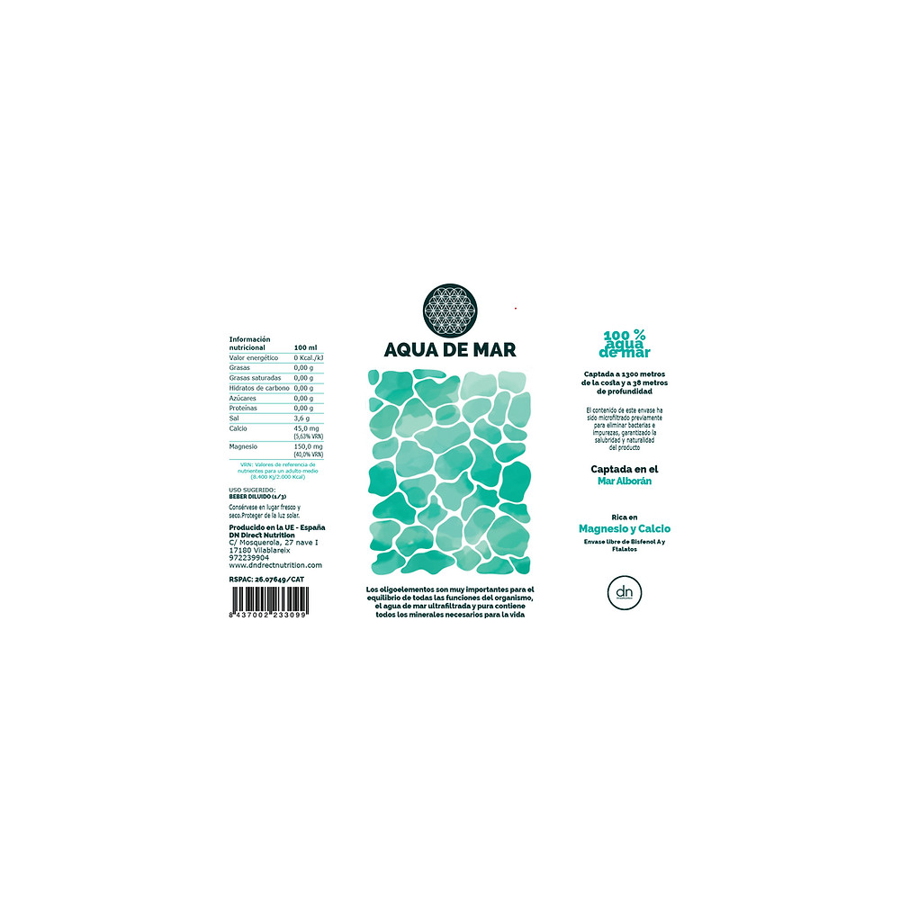Comprar online AGUA DE MAR 100 ML DIRECT NUTRITION - Farmacia Coliseum