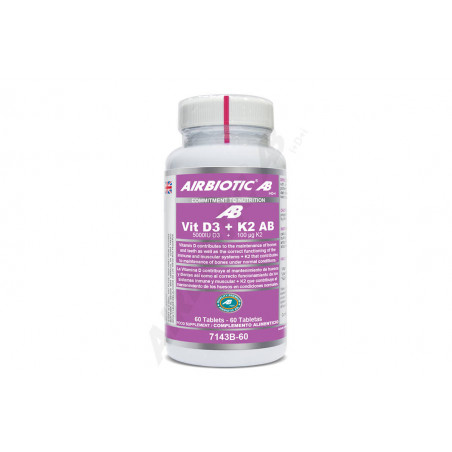 Comprar online VIT D3 + K2 60 COMP AIRBIOTIC - Farmacia Coliseum