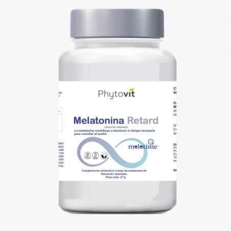 Comprar online MELATONINA RETARD 1,9 MG MELOTIME 60 CAP PHYTOVIT
