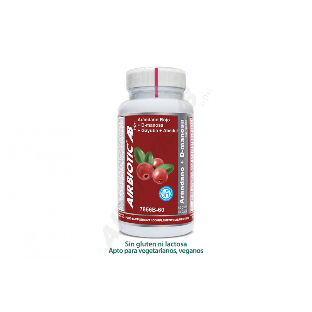 Comprar ARANDANO ROJO + D-MANOSA COMPLEX 60 CAP AIRBIOTIC - Coliseum
