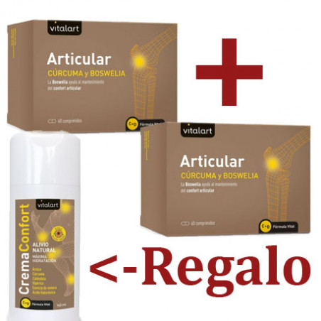 Comprar online ARTICULAR PACK DUPLO + CREMA 60 COMP VITALART