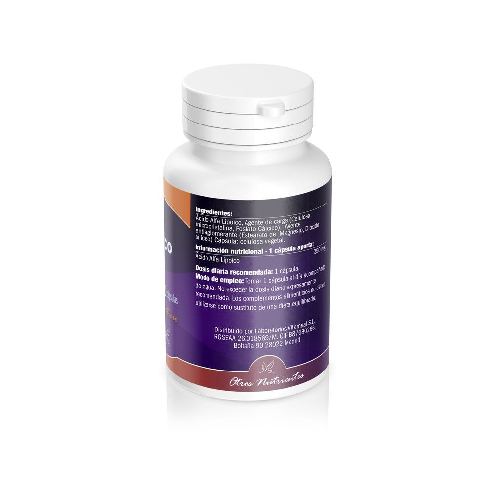 Comprar online ALFA LIPOICO ACIDO 250 MG 60 CAP NATURBITE - Farmacia Coliseum