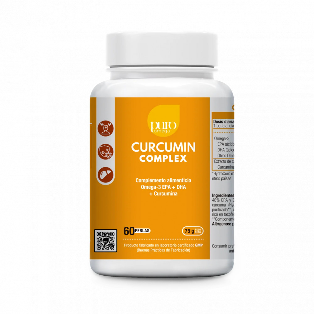 Comprar online CURCUMIN COMPLEX 60 PERLAS PURO OMEGA BEPS - Coliseum
