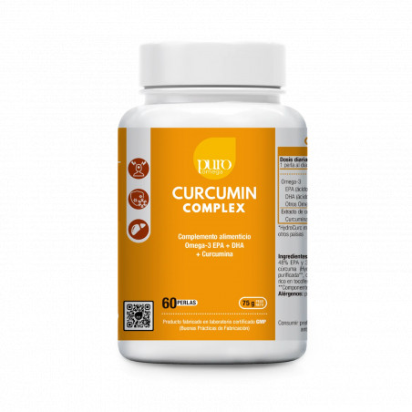 Comprar online CURCUMIN COMPLEX 60 PERLAS PURO OMEGA BEPS - Coliseum