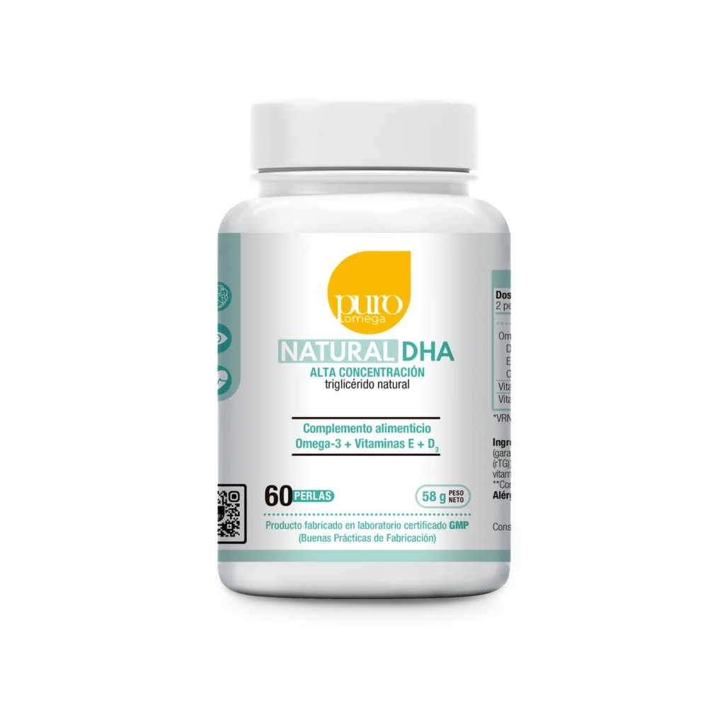 NATURAL DHA ALTA CONCENTRACION 60 PERLAS PURO OMEGA BEPS