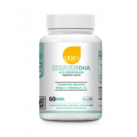 NATURAL DHA ALTA CONCENTRACION 60 PERLAS PURO OMEGA BEPS