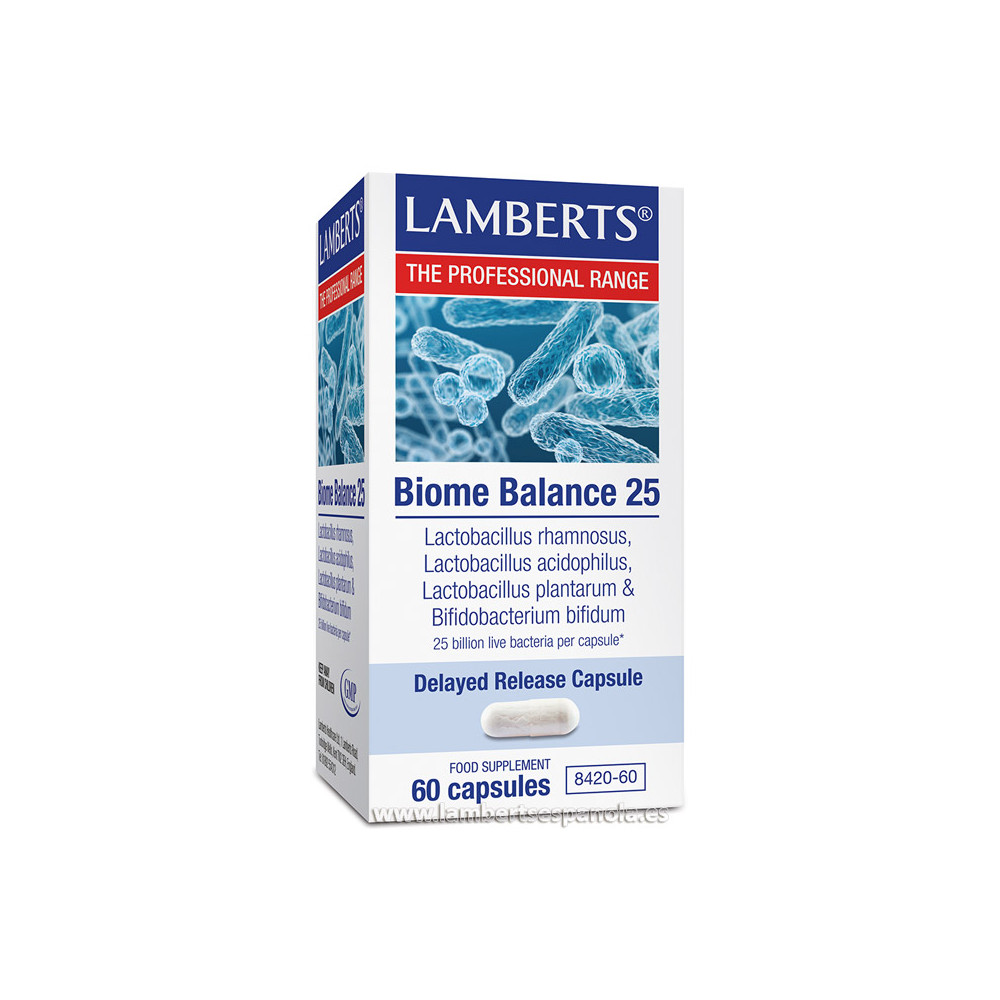 Comprar BIOME BALANCE 25 60 CAP LAMBERTS online - Farmacia Coliseum