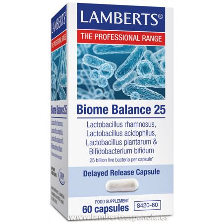 Comprar BIOME BALANCE 25 60 CAP LAMBERTS online - Farmacia Coliseum