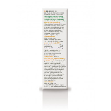 COMPOSOR 8 XXI ECHINACOMPLEX 50 ML SORIA NATURAL