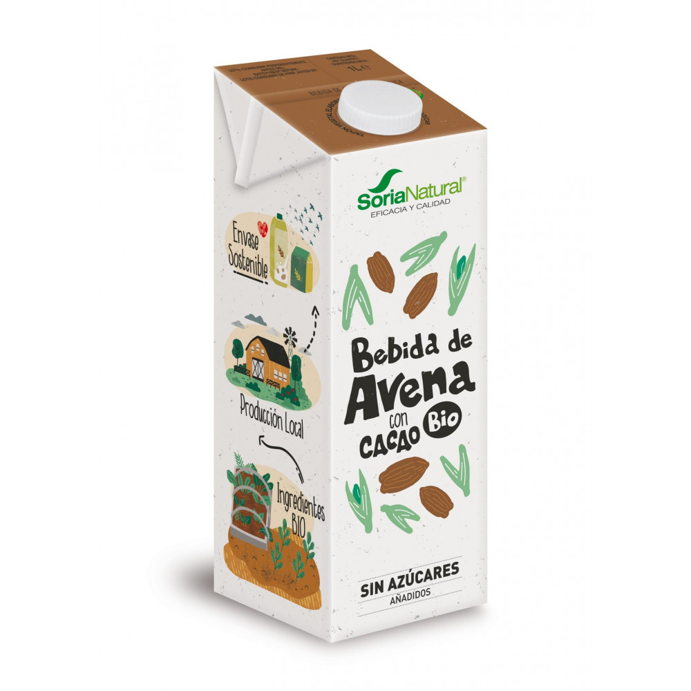 BEBIDA DE AVENA CON CACAO 1L ALECOSOR SORIA NATURAL
