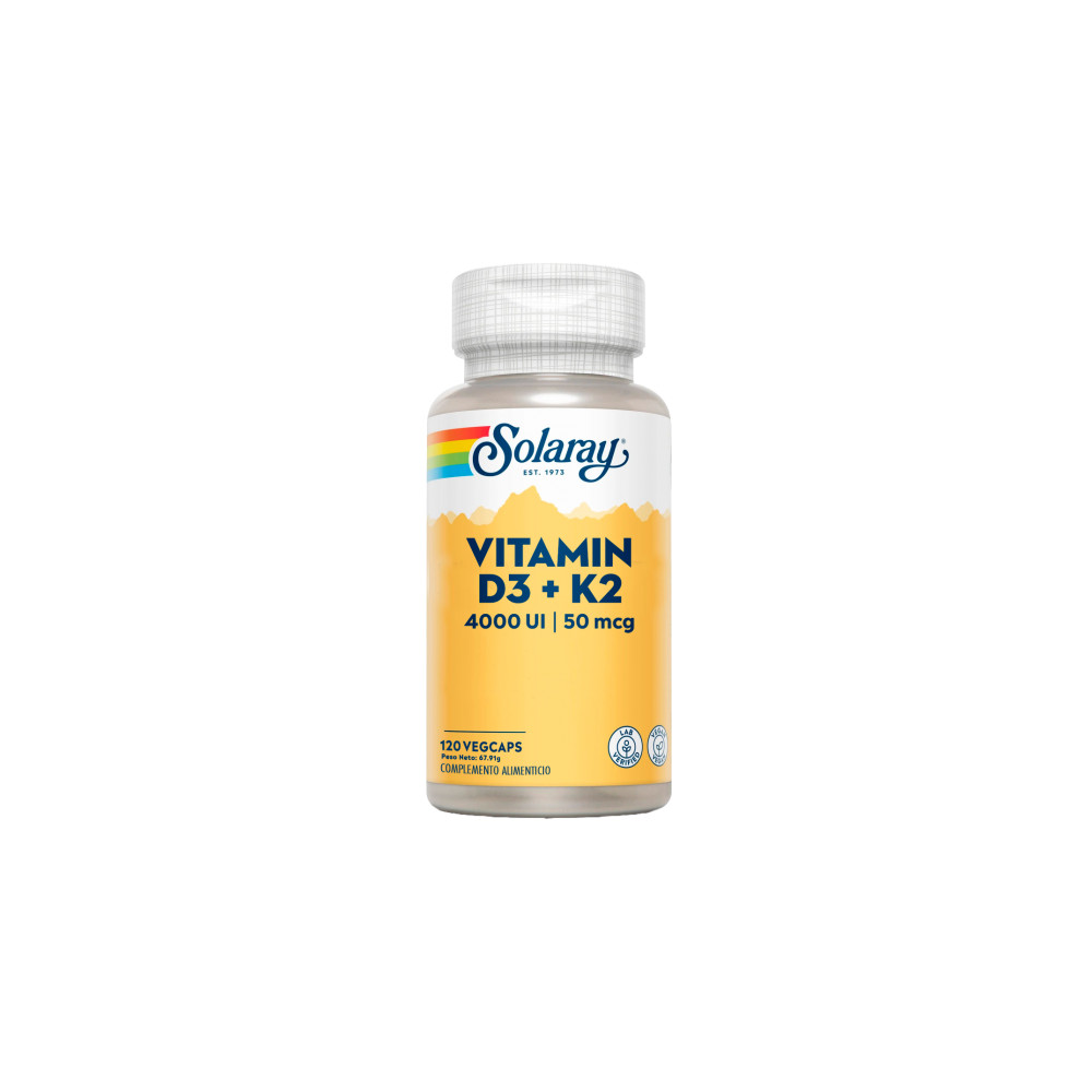 Comprar VITAMINA D3 K2 (MK7) 120 VCAP SOLARAY online - Coliseum