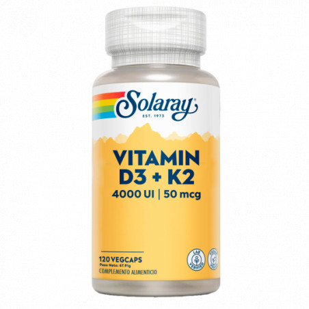 Comprar VITAMINA D3 K2 (MK7) 120 VCAP SOLARAY online - Coliseum