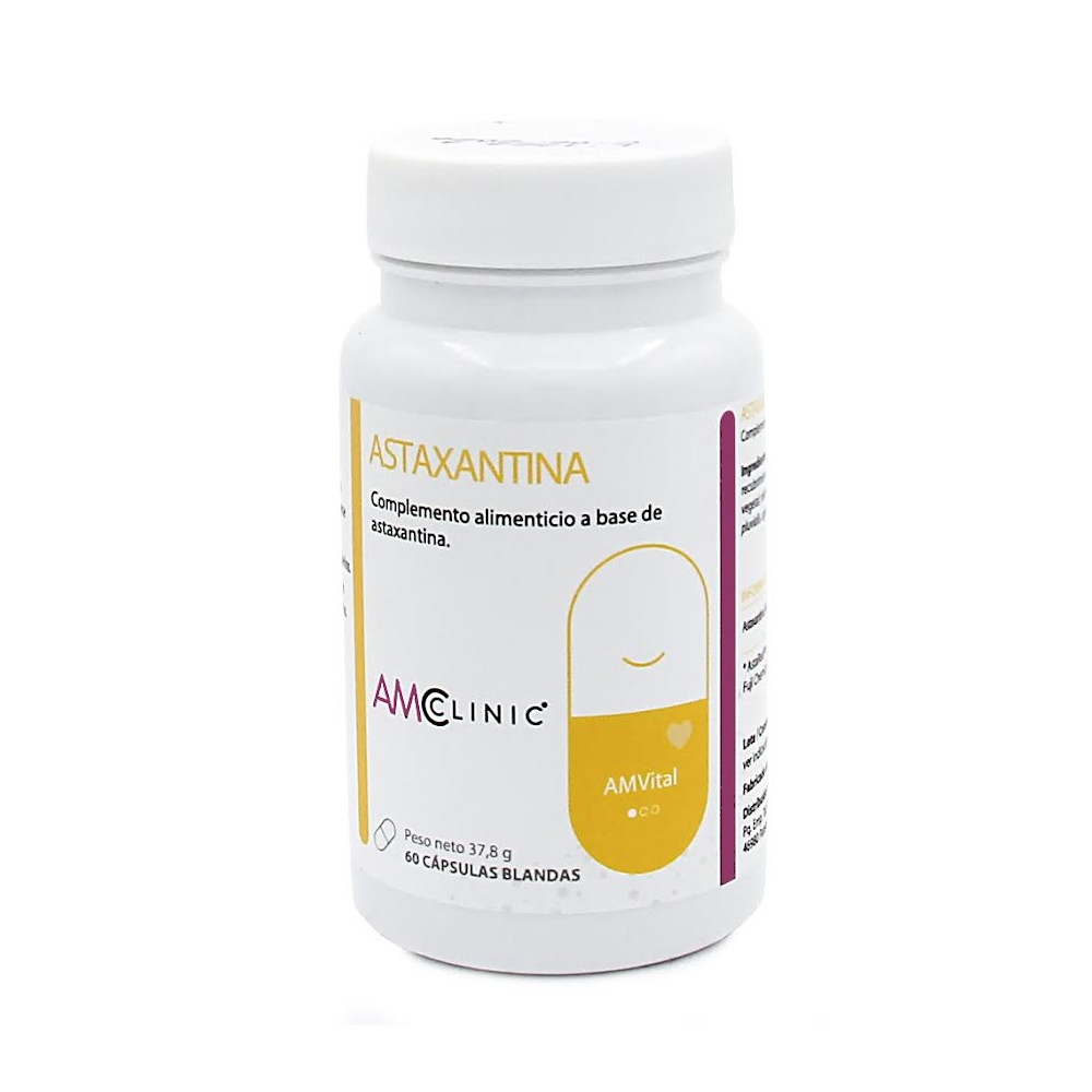 Comprar online ASTAXANTINA 4 MG 60 CAP AMCLINIC - Farmacia COliseum