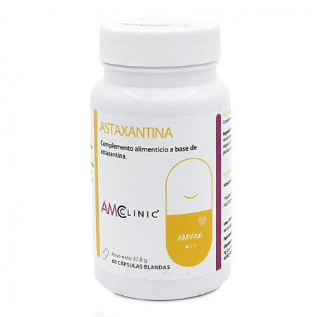 Comprar online ASTAXANTINA 4 MG 60 CAP AMCLINIC - Farmacia COliseum