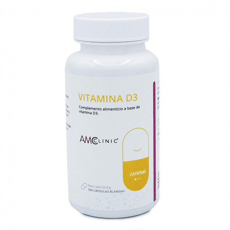 Comprar online VITAMINA D3 4000 UI 180 CAP AMCLINIC -Farmacia Coliseum