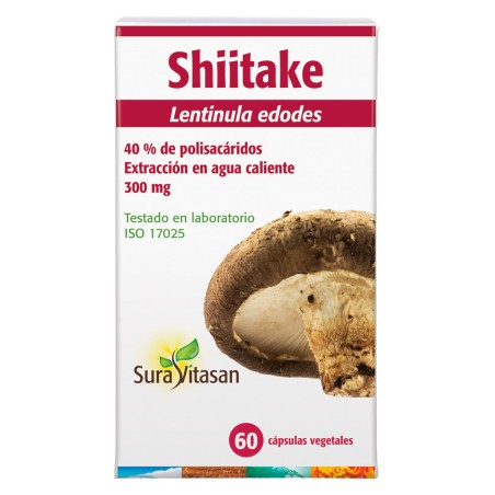 Comprar SHIITAKE 300 MG (EXTRACTO 8:1) 60 CAP SURA VITASAN online