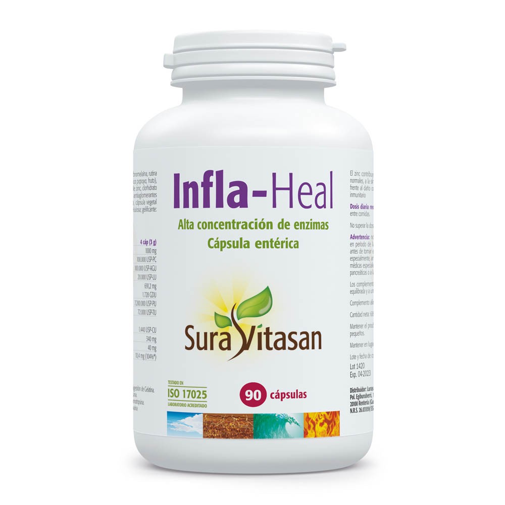 Comprar online INFLA HEAL 90 COMP SURA VITASAN - Farmacia Coliseum