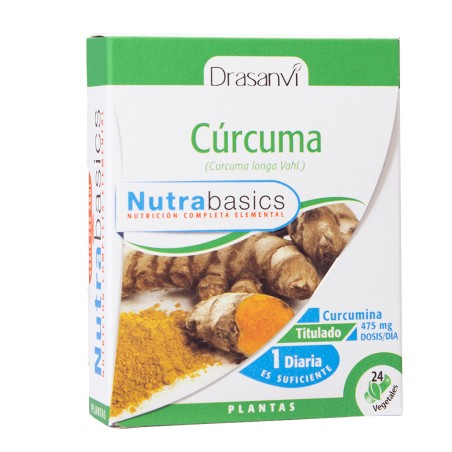 CURCUMA 475MG 24 CAP NUTRABASICS DRASANVI