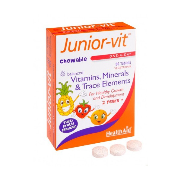 JUNIOR VIT MASTICAB.30 COMP. HEALTH AID-NUTRINAT