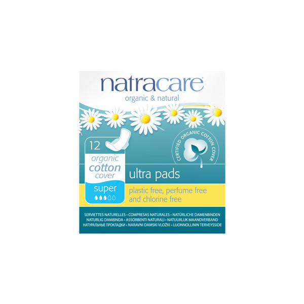 NATRACARE COMPRESA SUPER ALAS 12 UNID.