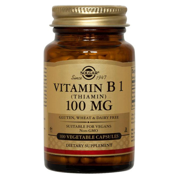 Comprar online VITAMINA B-1 100 MG (TIAMINA) 100 CAP SOLGAR