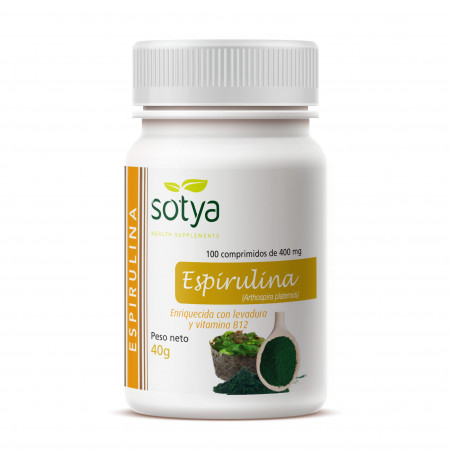 ESPIRULINA 400 MG 100  COMP SOTYA