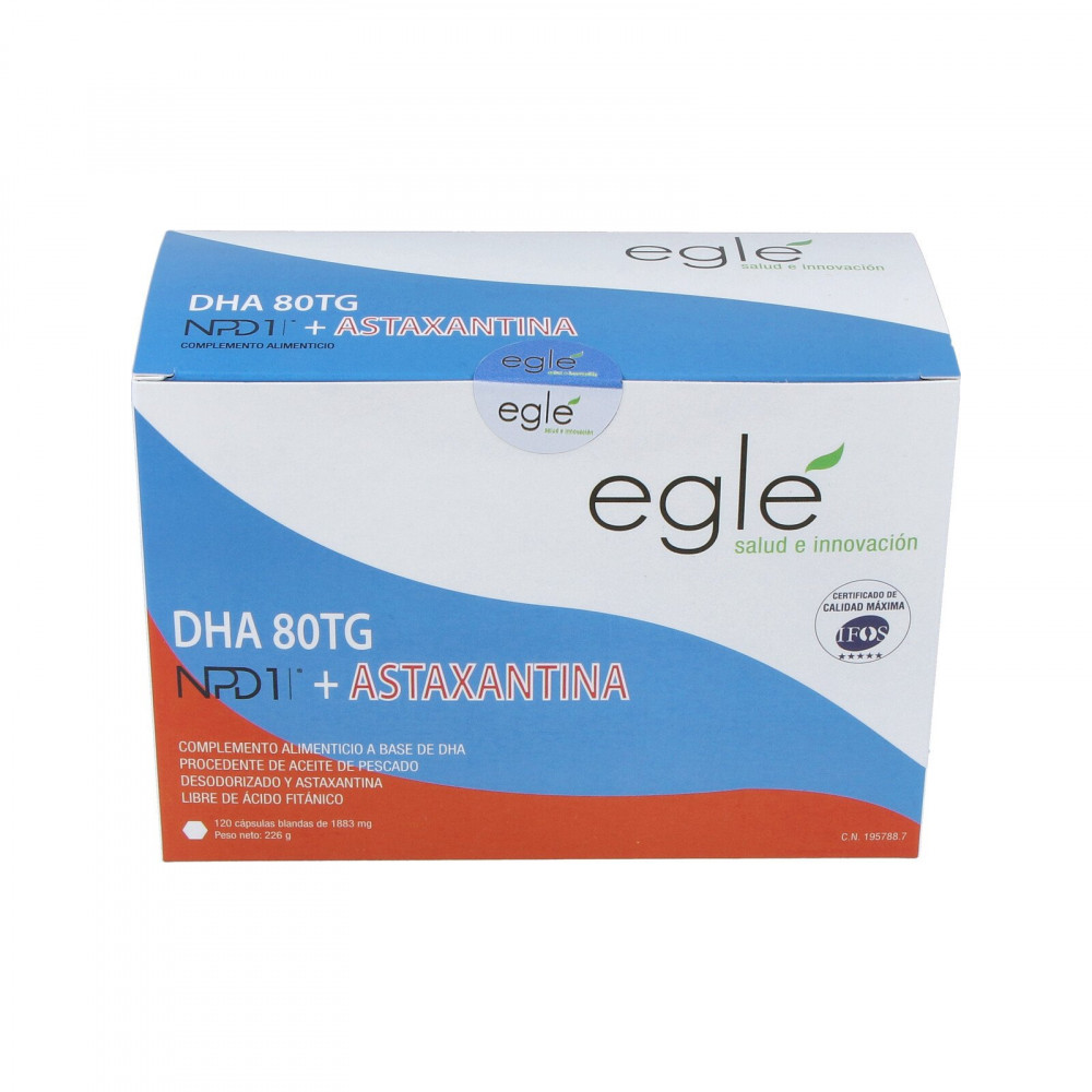 NPD1 DHA 80 TG + ASTAXANTINA 120 CAP EGLE