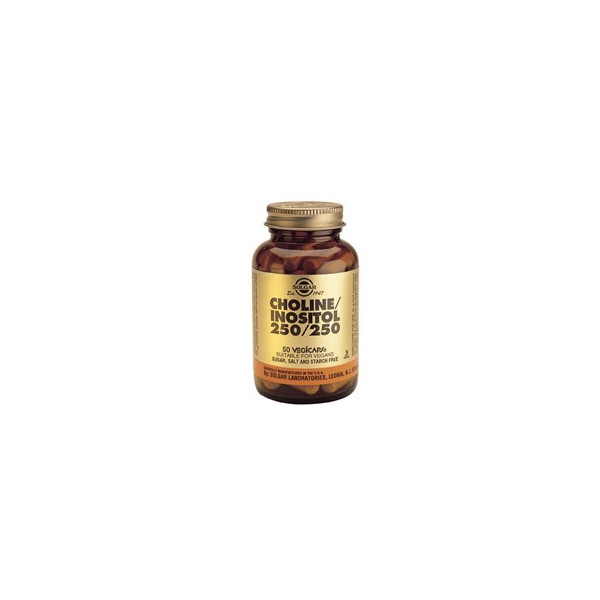 COLINA INOSITOL 250/250 MG 50 CAP SOLGAR