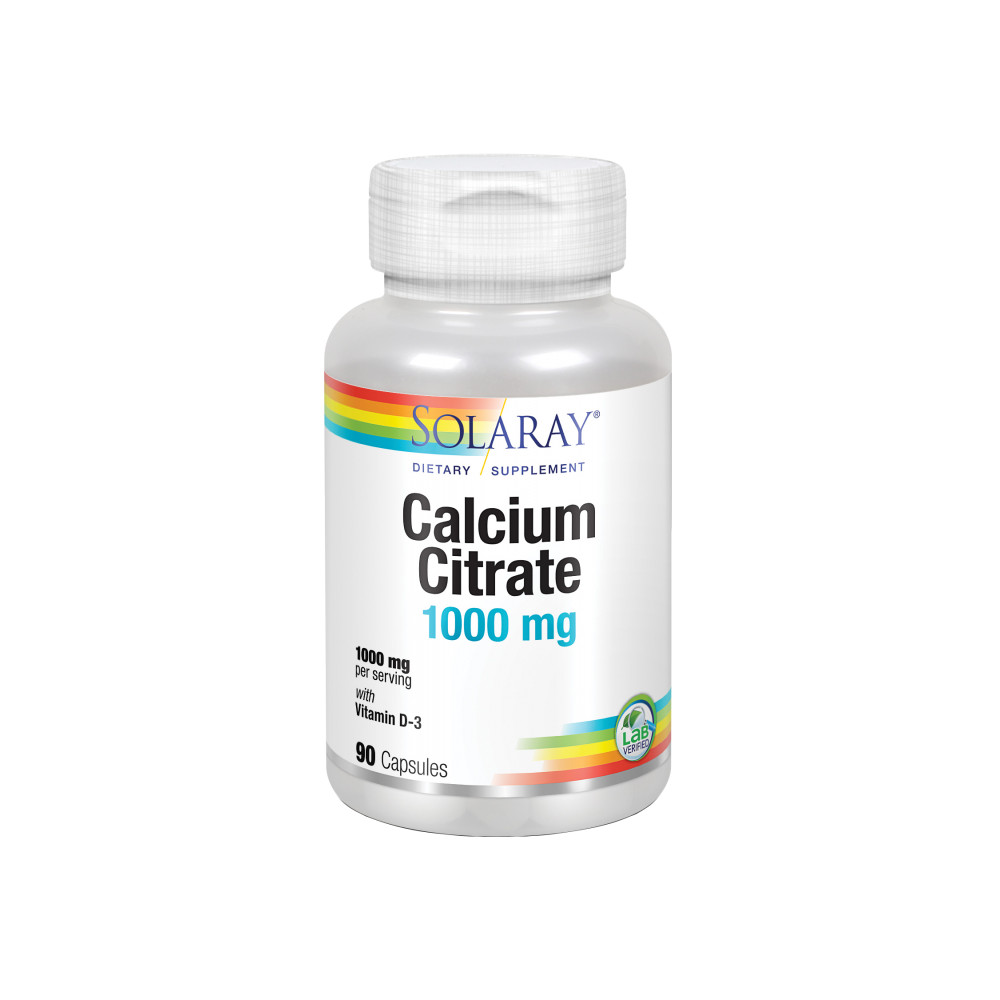 Comprar online CALCIO CITRATO 1000MG 90 CAP SOLARAY - Farmacia Coliseum