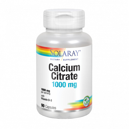 Comprar online CALCIO CITRATO 1000MG 90 CAP SOLARAY - Farmacia Coliseum