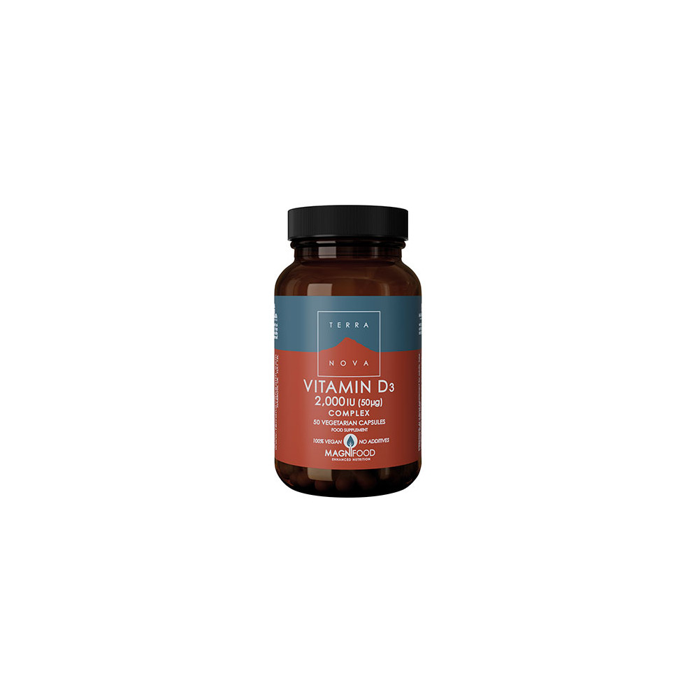 Comprar VITAMINA D3 2000 IU 50 VCAPS TERRANOVA  HEALTH AID online - Farmacia Coliseum