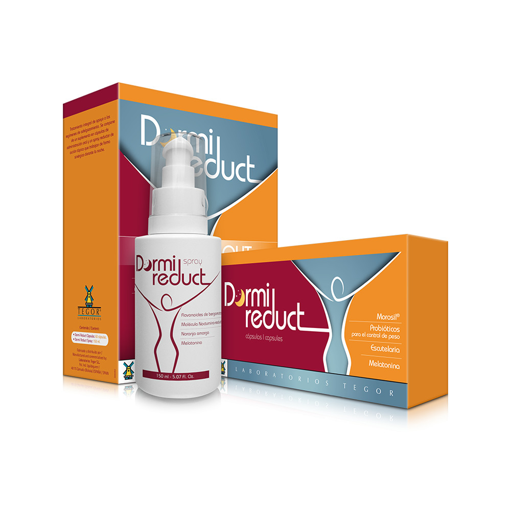 Comprar online DORMI REDUCT PACK 60 CAP + SPRAY TEGOR - Farmacia Coliseum