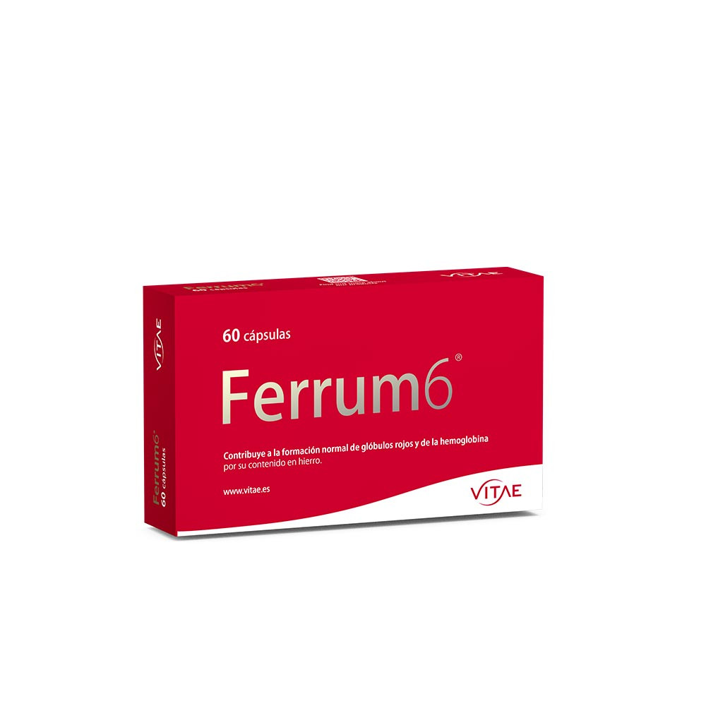 FERRUM 6 (HIERRO 7 MG+FOLICO+ESPIRULINA) 60 CAP VITAE