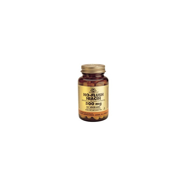 NIACINA NO RUBORIZANTE 500 MG 50 CAP SOLGAR