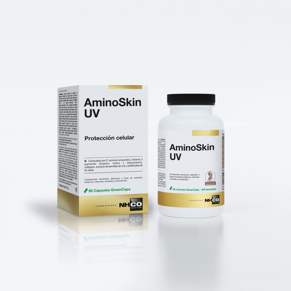 Comprar AMINOSKIN UV 56 CAPSULAS PROTECCION CELULAR NHCO NUTRITION online - Farmacia Coliseum