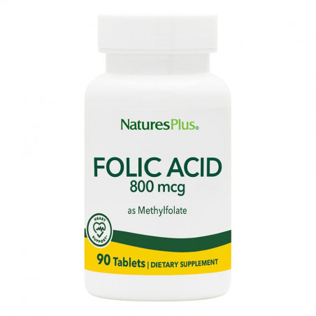 FOLICO ACIDO 800 MCG 90 COMP NATURE'S PLUS