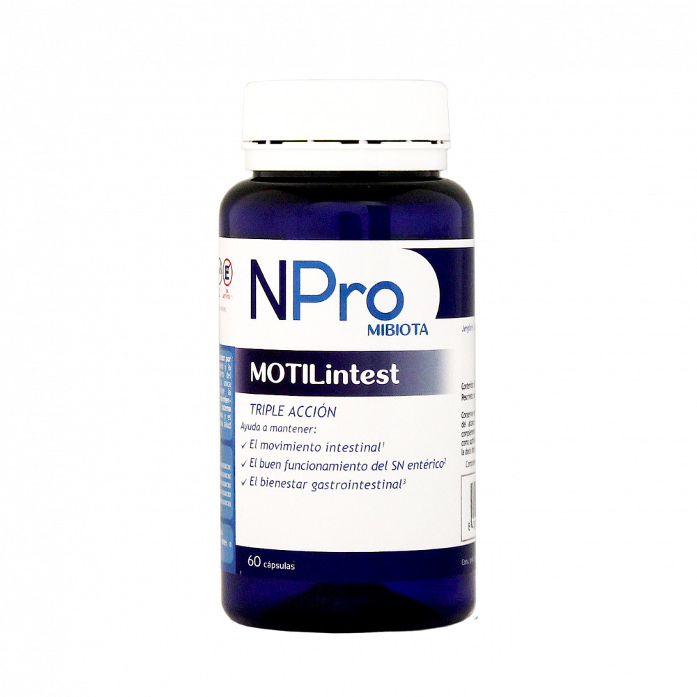 Comprar online NPRO MOTILINTEST 60 CAP NATURAL PROBIOTICS - Farmacia Coliseum