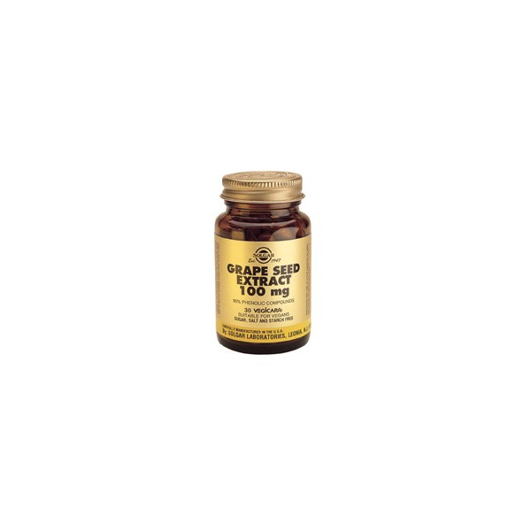 SEMILLA UVA (GRAPE SEED) 100 MG 30 CAP SOLGAR