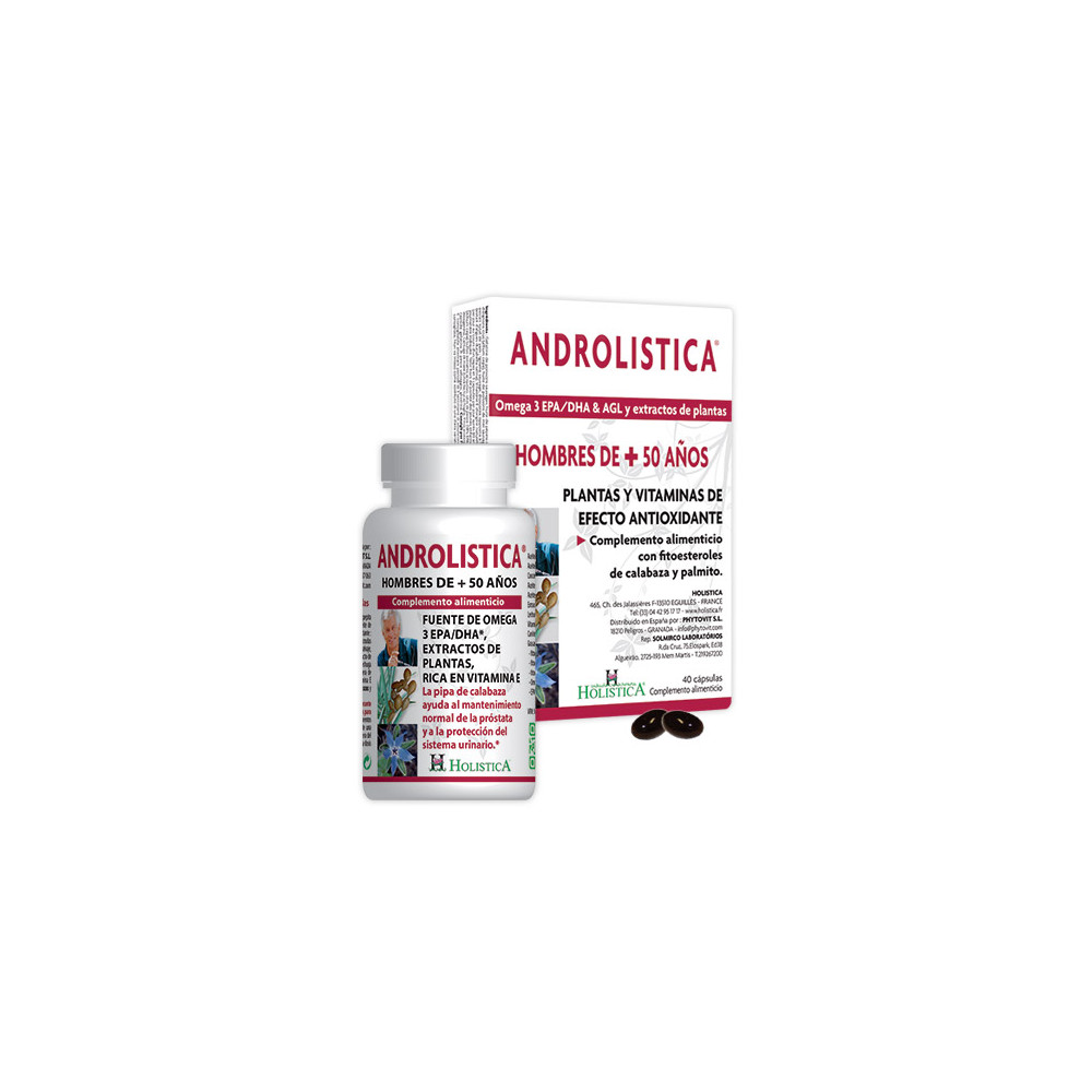 Comprar online ANDROLISTICA 90 CAP HOLISTICA - Farmacia Coliseum