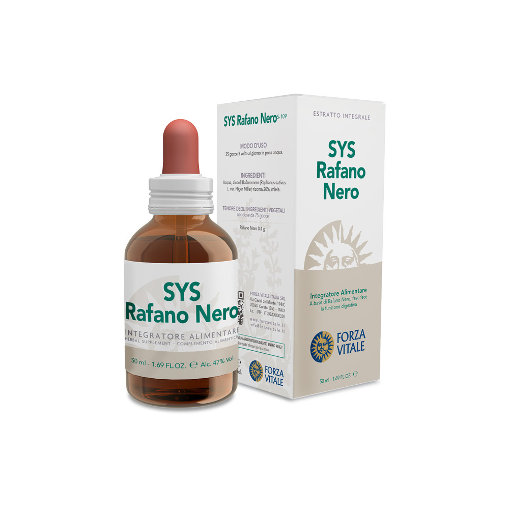 Comprar SYS RAFANO NERO 50 ML FORZA VITALE online - Farmacia Coliseum