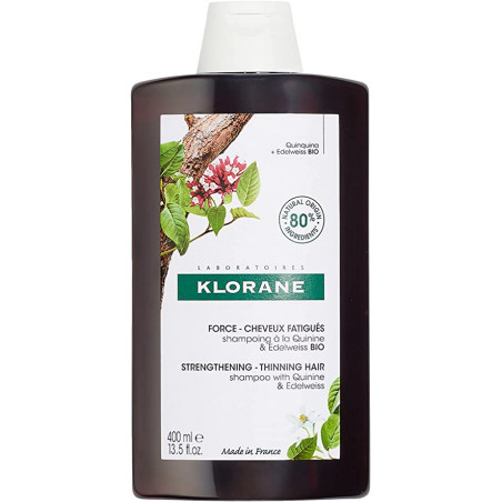 KLORANE CHAMPU QUININA Y EDELWEIS 400ML