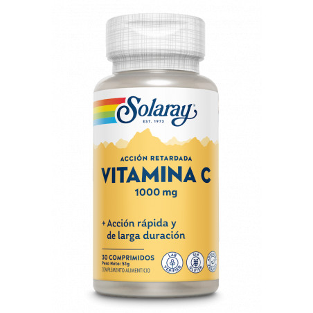 Comprar VITAMINA C 1000MG 30 COMP SMALL SOLARAY online - Farmacia Coliseum