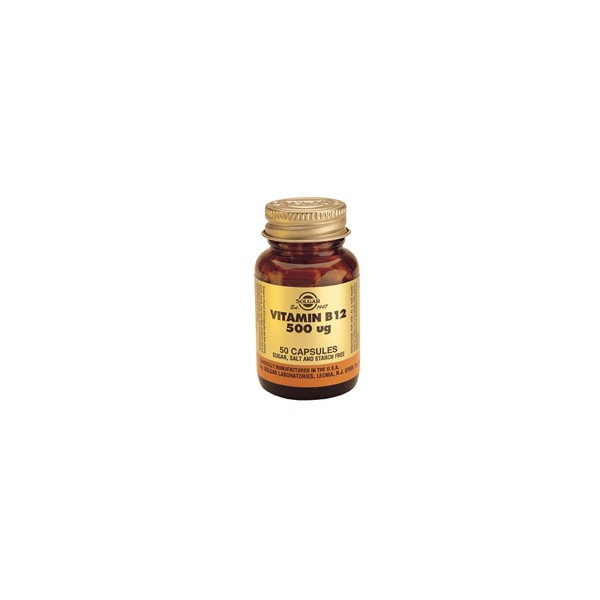 VITAMINA B-12 500 MCG (COBALAMINA) 50 CAP SOLGAR