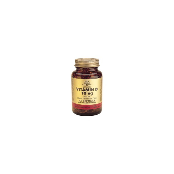 VITAMINA D3 400 UI (10MCG) 100 CAP SOLGAR