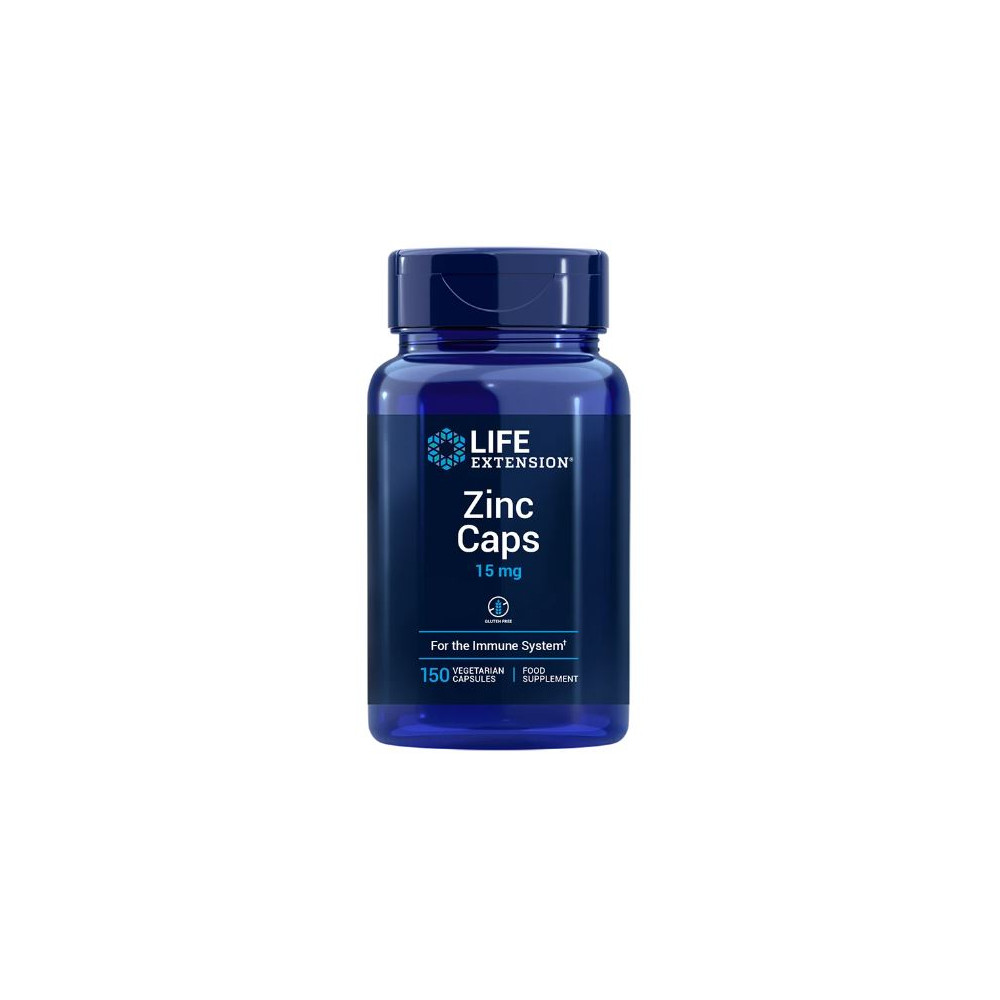 Comprar ZINC CAPS 15 MG 150 VEG CAP LIFE EXTENSION - Farmacia Coliseum