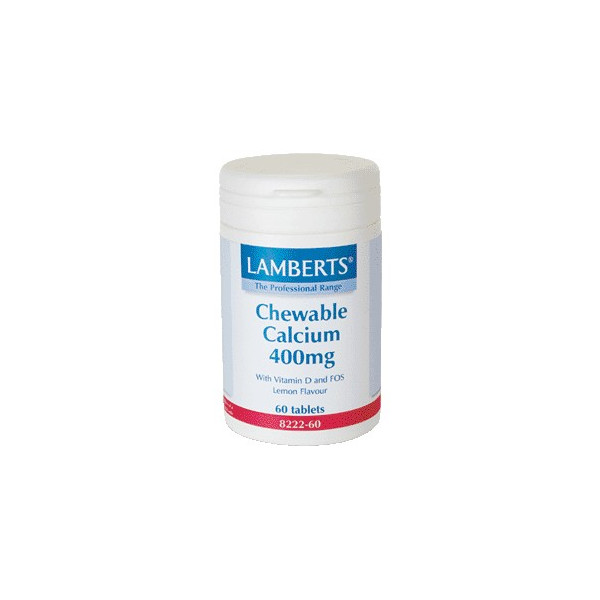 CALCIO MASTICABLE 400 MG 60 COMP LAMBERTS